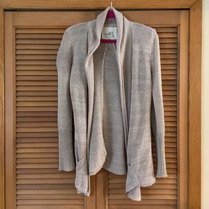 Shawl Collar Open Cardigan